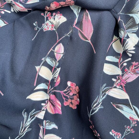 Banana Republic Flutter Sleeve Long Dress Sz 8 Blue Coquette Fairy Flowy - Picture 13 of 14